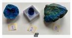 3 x Azurite malachiet Zuid Oeral Rusland prijs per stuk, Ophalen of Verzenden, Mineraal