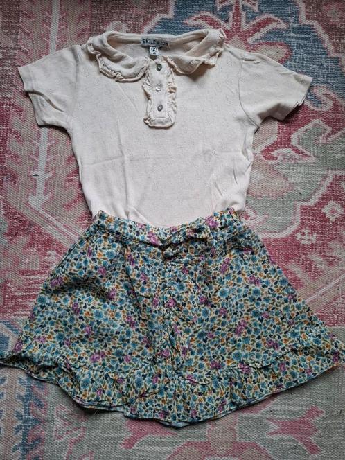 Geweldige set van Emile & Ida: rok en shirt draagmt. 98-104, Kinderen en Baby's, Kinderkleding | Maat 98, Zo goed als nieuw, Meisje