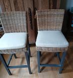 2 barkrukken, Huis en Inrichting, Barkrukken, 2 krukken, Ophalen, Gebruikt, 60 tot 90 cm