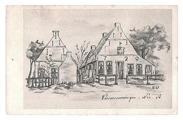 974721 Nes op Ameland Visserswoningen  TL 1947 1951 Gelopen beschikbaar voor biedingen