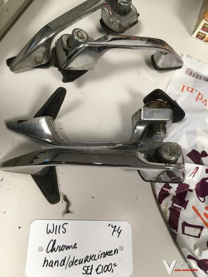 Mercedes bwjr '74  W115 set van 4, Auto-onderdelen, Carrosserie en Plaatwerk, Deur, Gebruikt, Ophalen of Verzenden