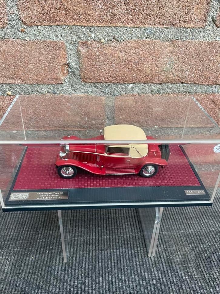 1:43 MATRIX ‘30 BUGATTI TYP46 FAUX CABRIOLET ……. 75,-, Hobby en Vrije tijd, Modelauto's | 1:43, Zo goed als nieuw, Auto, Ophalen of Verzenden