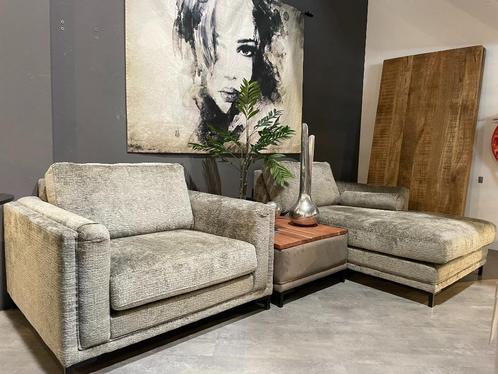 SALE Urbansofa Urban Sofa Quinn Longchair Hocker 1 Zits, Huis en Inrichting, Banken | Sofa's en Chaises Longues, Nieuw, Minder dan 150 cm