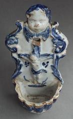 Om 1675 - 1725 Faience Wijwaterbak Wijwater Bak Wijwatervat, Ophalen of Verzenden