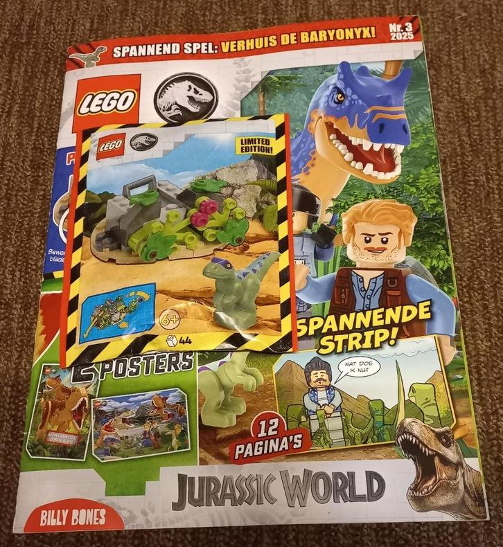 Lego Jurassic World Raptor schuilplaats , magazine met zakje, Kinderen en Baby's, Speelgoed | Duplo en Lego, Nieuw, Ophalen of Verzenden