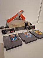 Nintendo Mario 1 2 3 set, Spelcomputers en Games, Ophalen of Verzenden, Gebruikt, Met 2 controllers, Met zapper/pistool