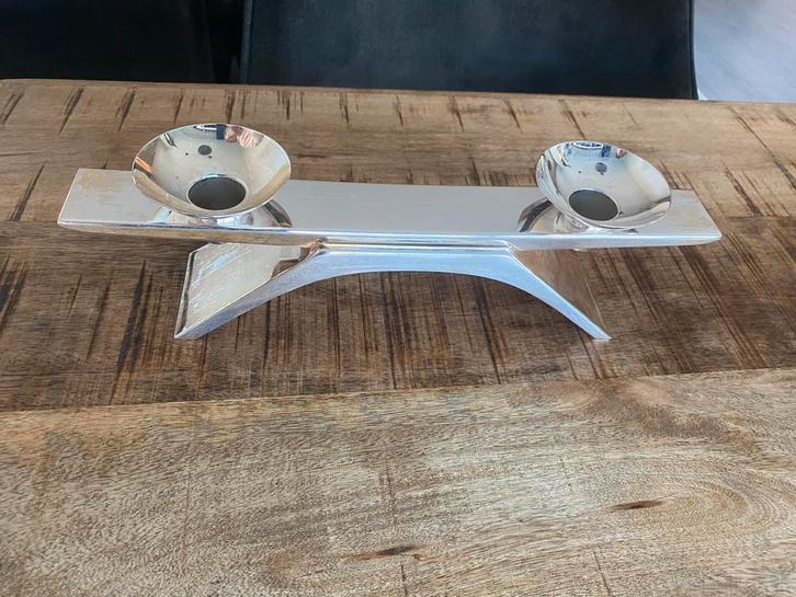 Vintage WMF Zilvererd metalen  Tweearmige Kandelaar, Huis en Inrichting, Woonaccessoires | Kandelaars en Kaarsen, Gebruikt, Kandelaar