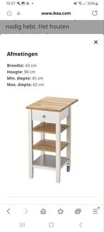 IKEA STENSTORP roltafel, keukentrolly, Huis en Inrichting, Ophalen, 50 tot 100 cm, Zo goed als nieuw, Minder dan 100 cm
