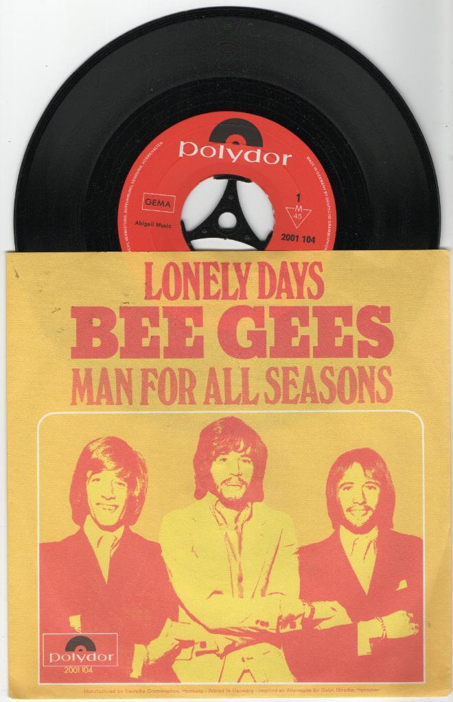 Bee Gees – Lonely Days, Cd's en Dvd's, Vinyl Singles, Zo goed als nieuw, Single, Pop, 7 inch, Ophalen of Verzenden