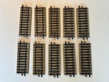 10 x Märklin 5107 M-rails 90 mm beschikbaar voor biedingen