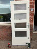Mooie Voordeur met Glas, Ophalen, Gebruikt, 80 tot 100 cm, 200 tot 215 cm