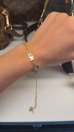 Gouden Armband, Ophalen of Verzenden, Zo goed als nieuw, Goud, Met strass