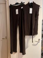 Bruine set Zara - broek met mouwloze top - maat M, Kleding | Dames, Maat 38/40 (M), Bruin, Zara, Nieuw