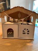 Houten Poppenhuis Bouwpakket, Ophalen, Zo goed als nieuw, Poppenhuis