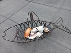 Brocante ijzeren vissenmand, Huis en Inrichting, Ophalen of Verzenden, Overige vormen, Overige materialen