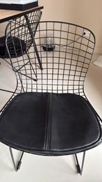 Bertoia stoelen KO hoge kwaliteit zwart draad stoel, Ophalen of Verzenden, Zo goed als nieuw, Zwart, Metaal