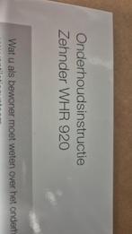 Nieuwe Zehnder WHR 920 WTW  unit in doos..., Ophalen of Verzenden