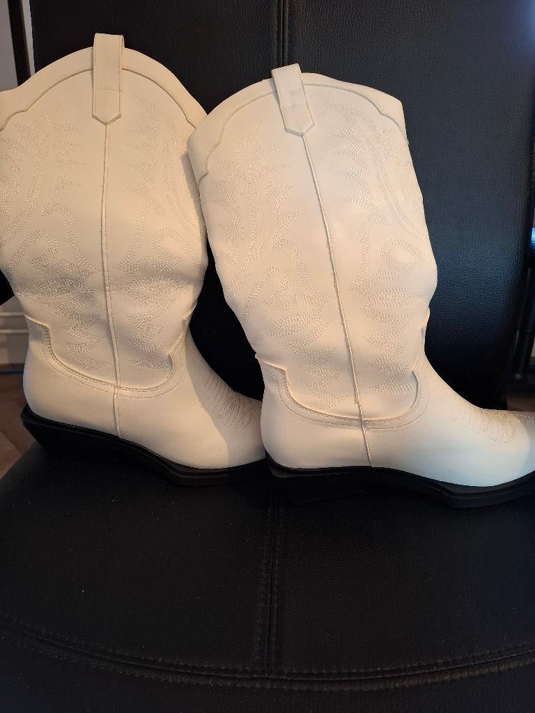 Dameslaarzen, Hoge laarzen, Wit, Nieuw, Ophalen of Verzenden