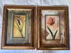 2 fraaie schilderijen met een tulp, Ophalen, Nieuw, Schilderij, Minder dan 50 cm