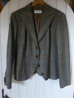 SCAPA 100 % Wol Jasje Ruit Lederen Knopen, Kleding | Dames, Jasjes, Kostuums en Pakken, Scapa, Overige kleuren, Verzenden, Maat 42/44 (L)