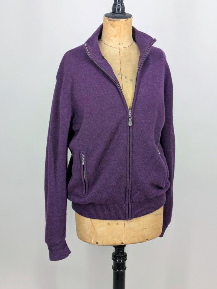 Baileys Heren Vest van lamswol - Lange Mouwen, Kleding | Dames, Truien en Vesten, Zo goed als nieuw, Maat 42/44 (L), Paars, Ophalen of Verzenden