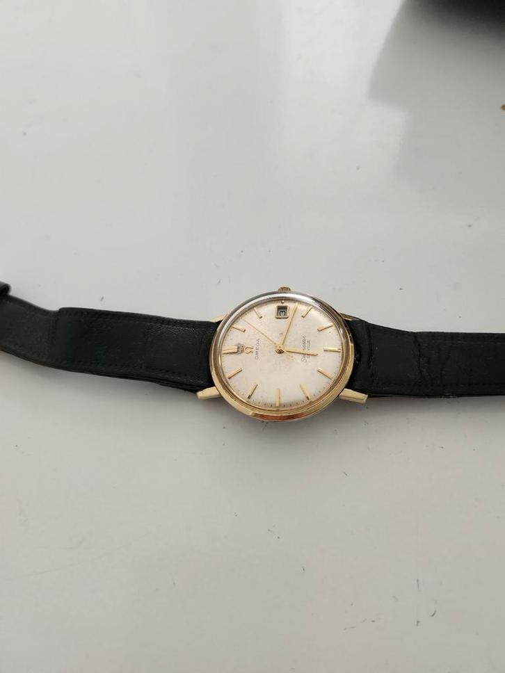 Omega Seamaster Deville Vintage Horloge 14 k massief goud, Sieraden, Tassen en Uiterlijk, Horloges | Antiek, Ophalen of Verzenden