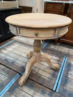 Frans landelijk tafeltje, Ophalen, Rond, Hout, 60 cm of meer