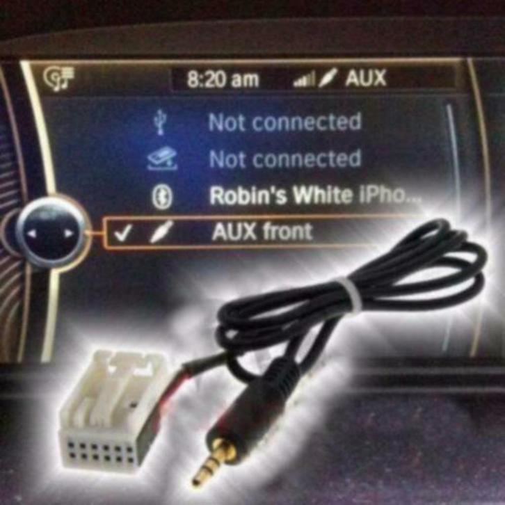 Aux kabel Adapter Bmw E90 E91 E92 E93 MP3 IPOD AUX IPHONE, Auto diversen, Overige Auto diversen, Ophalen of Verzenden