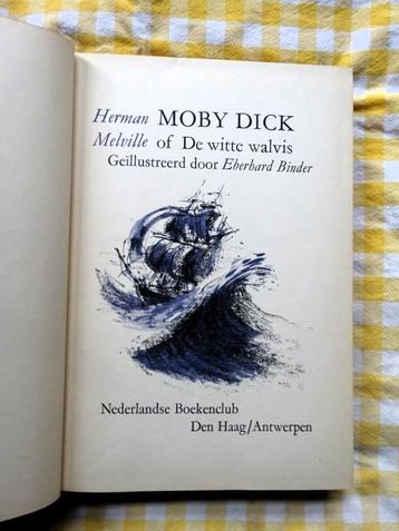Moby Dick * of De witte walvis - Herman Melville (oud boek) 