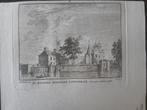 66 / Ridderhofstad Langerak Kopergravure uit 1773, Antiek en Kunst, Ophalen of Verzenden