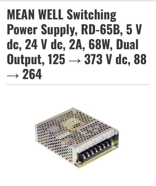 MEAN WELL RD-65B schakelnetvoedingsmodule, Computers en Software, Pc- en Netwerkkabels, Zo goed als nieuw, Ophalen of Verzenden