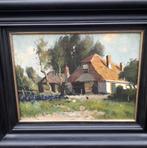 H.Endlich, zomers boerderijgezicht, Antiek en Kunst, Ophalen of Verzenden