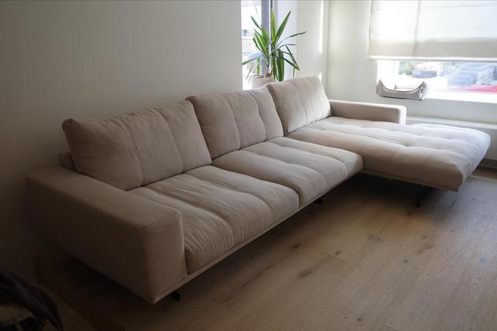 Hoekbank empoli - Hold Khaki, Huis en Inrichting, Banken | Bankstellen, Gebruikt, Hoekbank, Vierpersoons of meer, 300 cm of meer