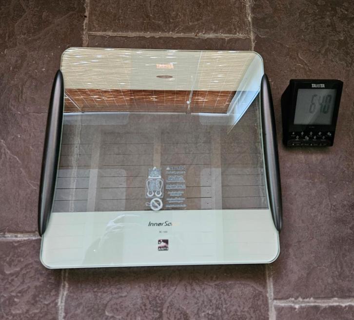 Tanita Bc1000 plus Bd1000, Witgoed en Apparatuur, Weegschalen, Zo goed als nieuw, Personenweegschaal, 1 tot 500 gram, 100 kg of meer