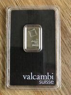 Platina 5 gram Valcambi, Postzegels en Munten, Edelmetalen en Baren, Ophalen of Verzenden, Goud