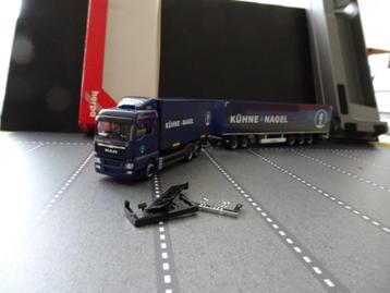 785 herpa 306591 man tgx xlx kuhne und nagel lzv 1:87 truck beschikbaar voor biedingen