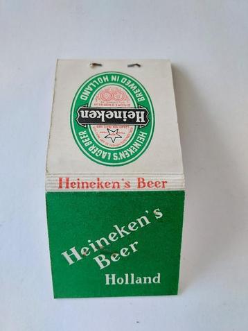 compleet ongebruikt lucifersboekje Heineken jaren '60 beschikbaar voor biedingen
