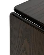 Vintage Italiaanse bijzettafel van geëboniseerd hout 70's, Minder dan 55 cm, Gebruikt, Vintage, Rechthoekig