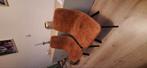 4 eettafelstoelen, Huis en Inrichting, Ophalen of Verzenden, Gebruikt, Bruin