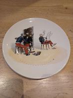 Frans karikatuur bord, Verzenden, Overige soorten, Overige gebieden, Kunstobject