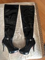 Supersexy overknee laarzen, Hoge laarzen, Verzenden, Zwart, Zo goed als nieuw