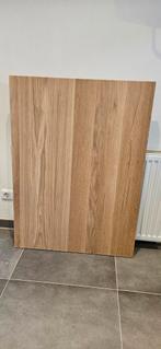 Massief eiken tafelblad (106x78x3), Ophalen, 50 tot 100 cm, Vijf personen of meer, Rechthoekig