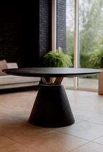 Showroom Eikenfineer zwart tafel, Ophalen, Zo goed als nieuw