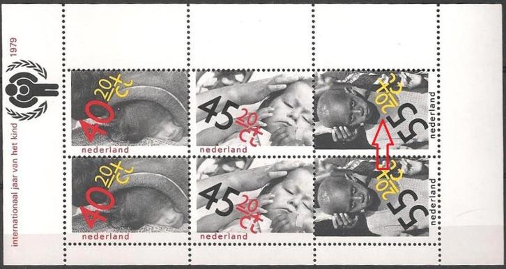 Kinder blok 1190 druktoeval c XXX.  ADV. no.35 I., Postzegels en Munten, Postzegels | Nederland, Postfris, Na 1940, Verzenden