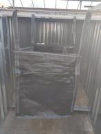 Zwarte big bag lange lusse bigbag zwart 1m3 90x90x110cm 2ton, Ophalen of Verzenden, Nieuw