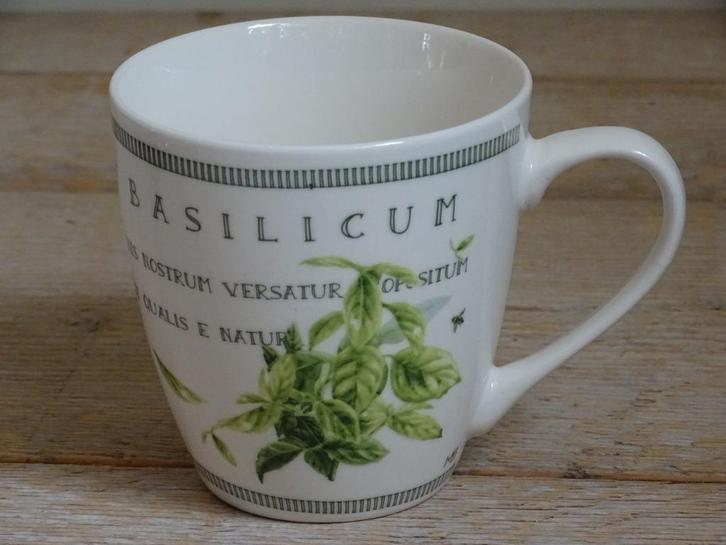 1x Grote MOK Marjolein Bastin TUINKRUIDEN, zo goed als nieuw, Huis en Inrichting, Keuken | Servies, Zo goed als nieuw, Kop(pen) en/of Schotel(s)