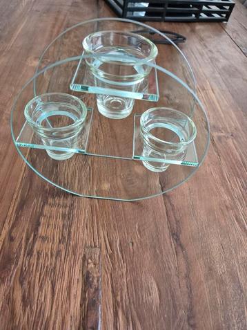 Te koop glazen windlicht  beschikbaar voor biedingen