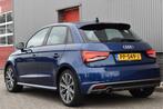 Audi A1 Sportback 1.0 TFSI 2x S-line afgevlakt stuur, Navi A, Auto's, Euro 6, 580 kg, Blauw, Leder en Stof