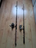 2  Ultimate spinhengels met 2 LFT molens €70,-, Watersport en Boten, Ophalen, Gebruikt, Werphengel