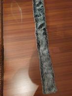 bontsjaal, grijs/wit, lengte 114 cm.,breedte 13 cm, imitatie, Maat 42/44 (L), Ophalen of Verzenden, Sjaal, Zo goed als nieuw